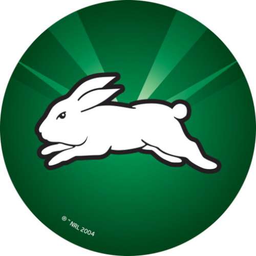 Rabbitohs NRL Edible Icing Image - Round - Click Image to Close